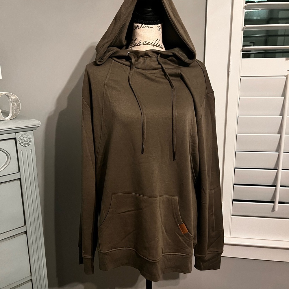 Maurices Womens Dark Olive Hoodie